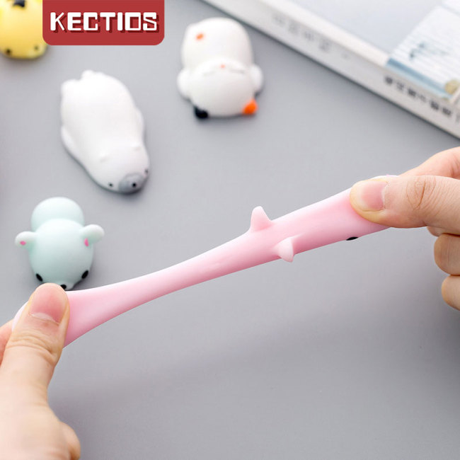 【Kectios™  】可愛動物捏捏樂學生整蠱解壓玩具團子捏捏球發洩球