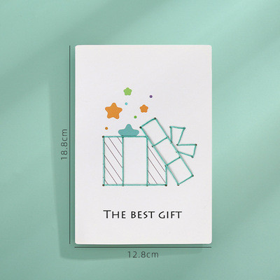 【Kectios™】DIY手工禮物賀卡創意縫線生日材料包自製定制中秋卡片禮品