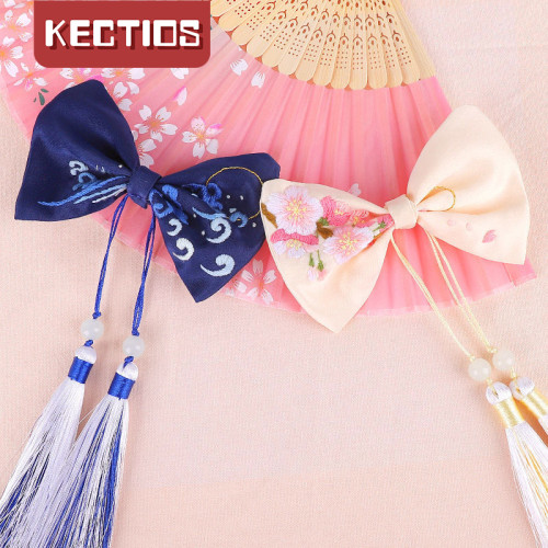 【Kectios™】刺繡diy手工製作髮飾初學者材料包自繡古風蘇繡絲帶繡繡品繡花繡