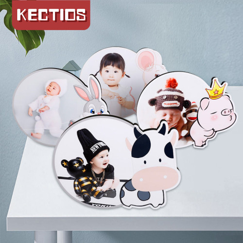 【Kectios™】十二生肖大韓水晶擺臺定製寶寶兒童相框洗照片做成相框創意擺件