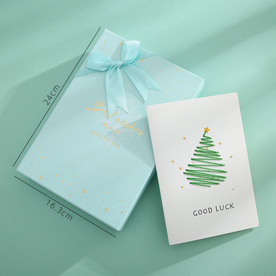 【Kectios™】DIY手工禮物賀卡創意縫線生日材料包自製定制中秋卡片禮品