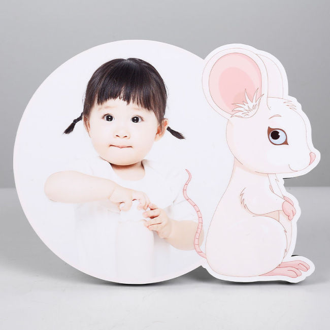 【Kectios™】十二生肖大韓水晶擺臺定製寶寶兒童相框洗照片做成相框創意擺件