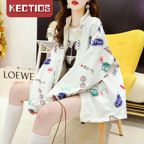 【Kectios™】兩面穿外套女2021年新款韓版寬鬆學生工裝棒球服