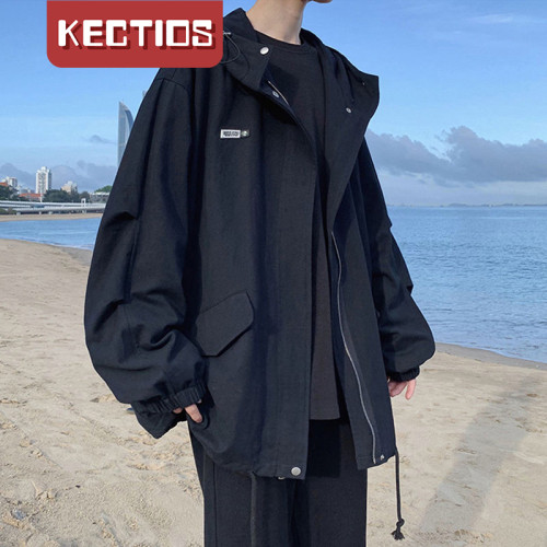 【Kectios™】秋季男士外套男潮ins百搭潮流帅气宽松痞帅夹克衫春秋款男生衣服