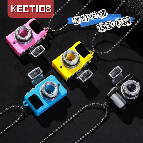 【Kectios™】小相機項鍊迷你閃光可發聲ins冷淡風女鈦鋼男潮嘻哈吊墜
