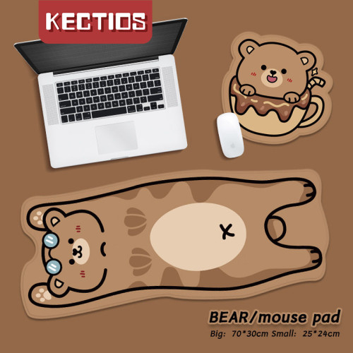 【Kectios™】可愛鼠標墊 大號卡通宿舍桌面鍵盤桌墊防滑墊餐墊可水洗