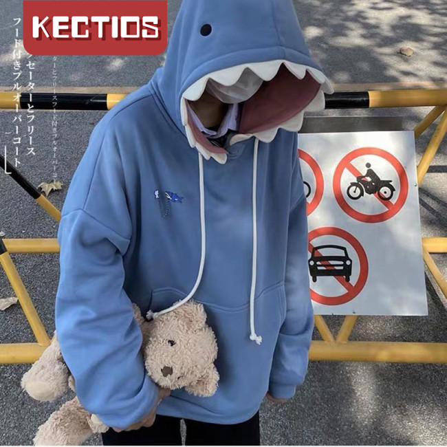 【Kectios™ 】慵懶風連帽衛衣男潮ins春秋季學生潮流寬鬆上衣2021新款情侶外套