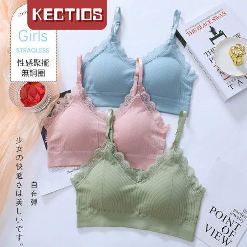 【Kectios™】美背內衣女新款抹胸內衣女學生韓版小胸聚攏吊帶裹胸無鋼圈文胸女
