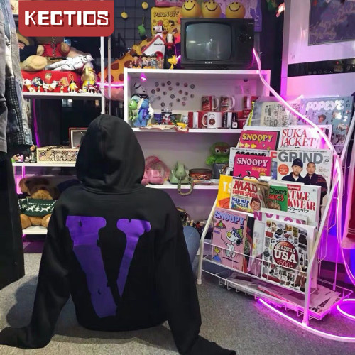 【Kectios™】vlone潮牌衛衣男女歐美限定大v外套秋冬季情侶連帽衫休閒上衣嘻哈