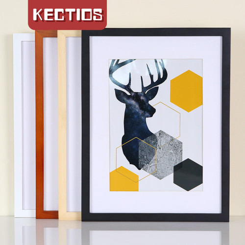 【Kectios™】實木相框掛牆木質畫框畫室影樓A48K長方形擺台木框照片牆定制