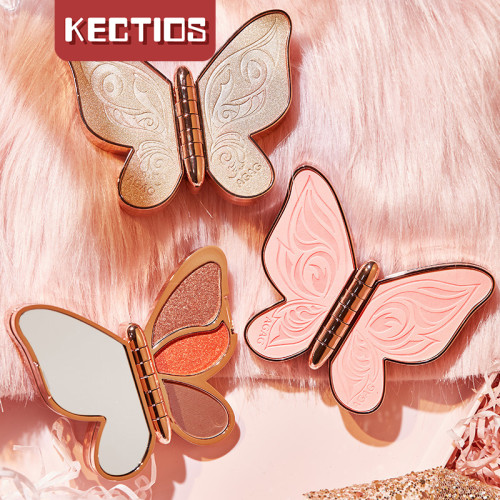【Kectios™】蝴蝶眼影6色幸運錦鯉珠光亮片閃粉啞光大地色新手小眾彩妝