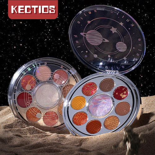 【Kectios™】旋轉眼影盤 防水防汗不暈染啞光腮紅高光粉質細膩9色眼影