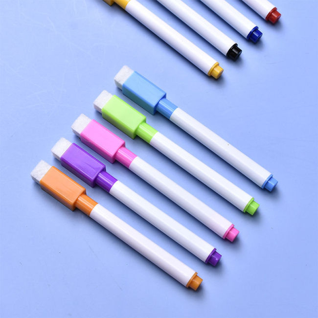 【Kectios™ 】彩色白板筆 8色白板筆可擦寫兒童環保無毒水性彩筆劃筆塗鴉記號筆