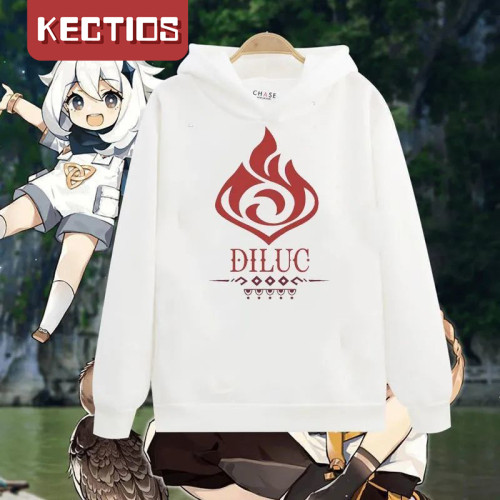 【Kectios™ 】原神遊戲楓原萬葉連帽衛衣秋冬加絨男女二次元動漫休閒外套潮