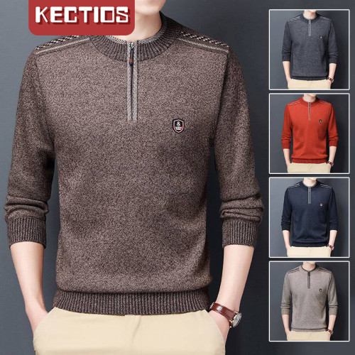 【Kectios™】男士羊羔毛針織衫~時髦百搭超有範，上班休閒都能穿，柔順舒適鎖溫保暖，穿上兄弟都說帥氣有型！