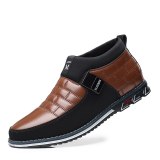 Men's Leather Ankle Boots Vzikun