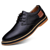 Genuine Lace-Up Leather Dress Shoes