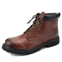 Men's Split Leather Ankle Boots Vzikun