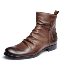 Men's Leather Boots Combat Boots Vzikun