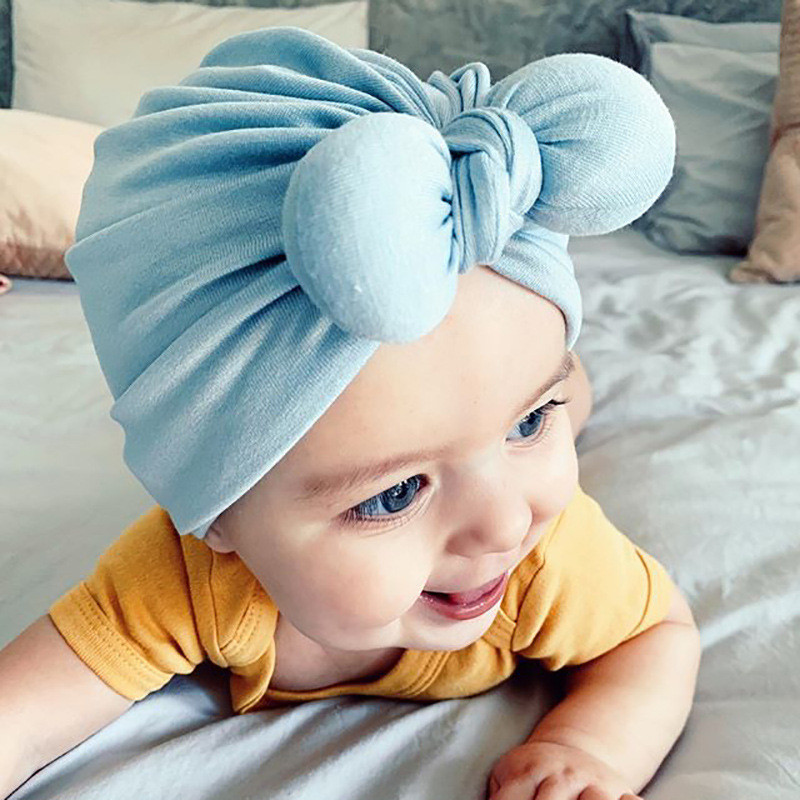 Rossgesund Babymütze mit Schleife Neugeborenes Sommer
