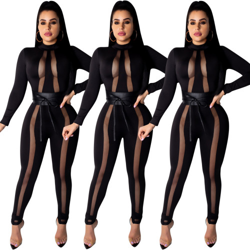 Hot Sale Mesh Sexy Bodycon Jumpsuits ED8070