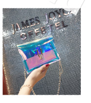 Laser transparent small square bag woman XS003