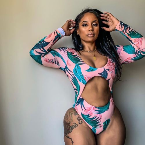 Sexy printed long sleeve conjoined bikini BN007