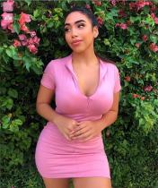 New women\'s sexy tight solid color dress FF1017
