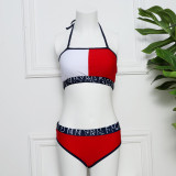 Big-name small tube top split swimsuit female triangle bikini YWJ2012