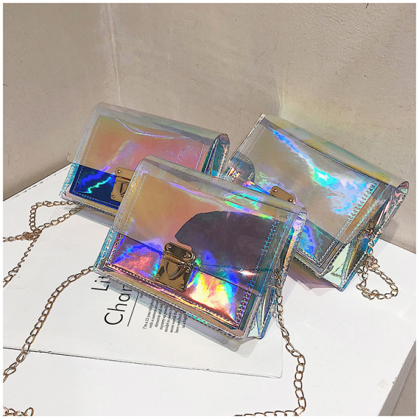 Laser Transparent Interlock Small Square Baonu ZX123