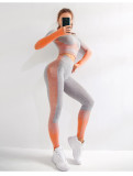 Seamless yoga wear suit female knitted hip lift elastic fitness exercise TZ999
