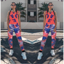 Printed two-piece chest covering SM9014