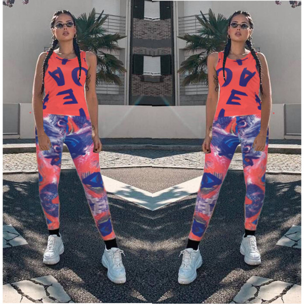 Printed two-piece chest covering SM9014