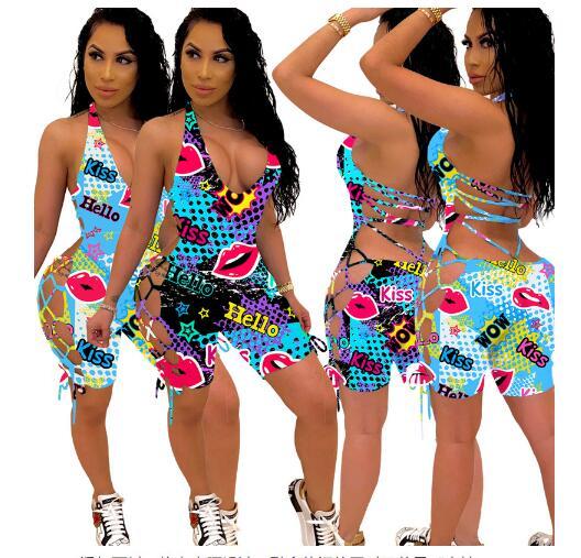Women's fashion casual printed sexy dress TY1821