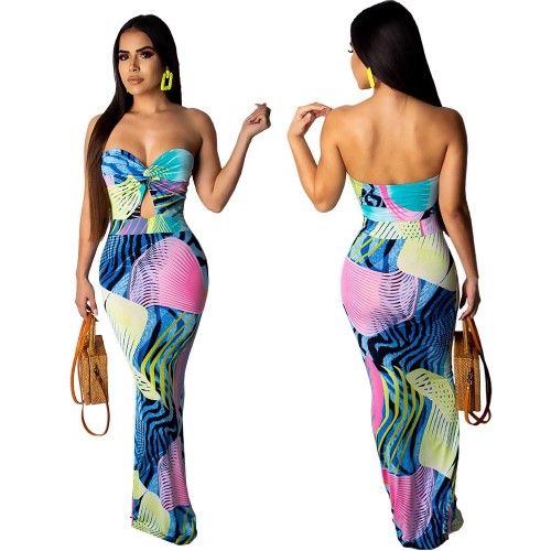 Elegant Party Backless Dew Shoulder Fishtail Dress ORY5096