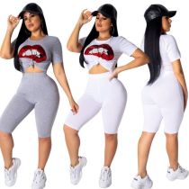 Women Summer Casual Two-Pieces Sport Suits SN3513