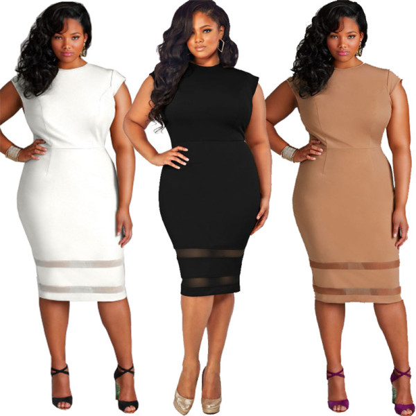 Dress Pure Mesh Splicing Skirt FP2516