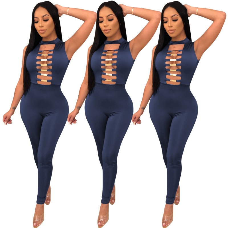 Fashion Slim Bodycon Club Jumpsuit For Lady ED8073