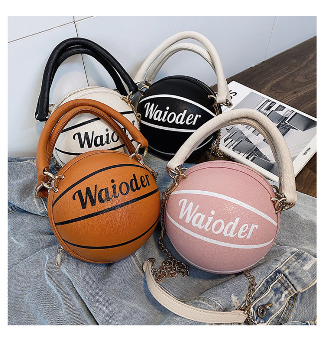 Personalized Shoulder Messenger Basketball Chain Bag XJH02154