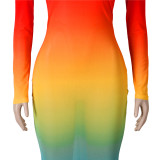 Sexy colorful net yarn dress nightclub clothes F166