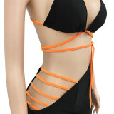 Ladies Fashion Sexy Sling Swimsuit Lace Cross Straps CYF3641