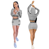 Womens sports home short skirt suit two-piece suit YZ512
