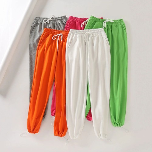 Skinny Harlan Pants Casual Candy Colored Sweatpants Morning Running Pants H35764