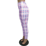 Autumn and winter plaid striped trousers (trousers only) BN106