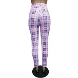 Autumn and winter plaid striped trousers (trousers only) BN106