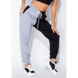Ladies autumn sports jogging casual pants strappy leggings XZ3672