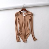 Base shirt long sleeve women round neck slim fit all-match thread knitted T-shirt one-piece H08-240