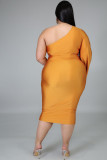 womens slanted shoulder long short sleeve slim fit lace dress K2036