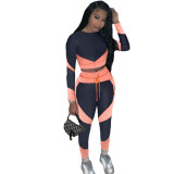 Sports and leisure womens superb elastic two-piece suit ZH5267