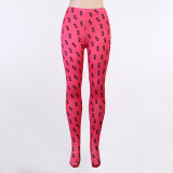 US dollar print one-piece tights women fashion trend tight elastic breathable hip sexy casual style FLY23372P